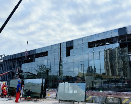 Subway station curtain wall project in Guangzhou, China