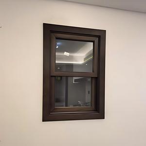 Hot Sale Single Hung Window Modern Design Black Aluminum Double Glazed