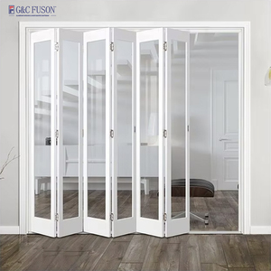 Exterior Accordion Kitchen Bi Fold Door Aluminum Glass Folding Doors for Veranda