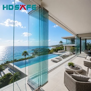 Panoramic Aluminum Bifold Door Exterior Design Energy Efficient OEM
