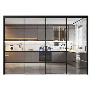 Thermal Break Aluminum Alloy Sliding Glass Door Double Glazing