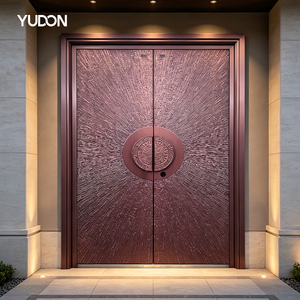 YUDON DOOR Aluminum Double Door Front Entry Door Main Door