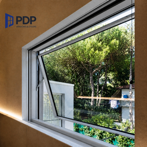 Fashionable Weatherproof Swing Awning Window Stainless Steel Aesthetic Aluminium Frame