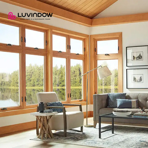 High Quality Hand Crank Aluminum Clad Wood Window Weatherproof Performance