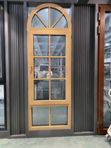 Custom Swing Soundproof Tilt Turn Solid Wood Aluminum Composite Timber Windows