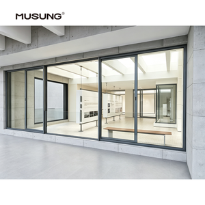 Exterior Hurricane Proof Thermal Break Outdoor Balcony Patio Sliding Window