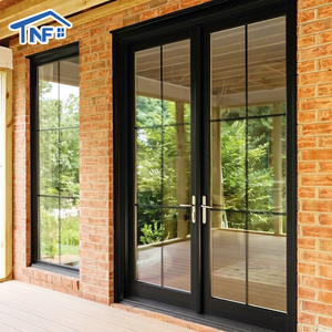 Modern Design Aluminum French Door Entrance Door