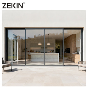 Double Glazed Soundproof Exterior Patio Aluminum Australia Sliding Door