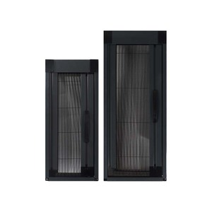 Modern Anti-Mosquito Entrance Screen Door Foldable Aluminum Alloy Trackless Telescopic Door