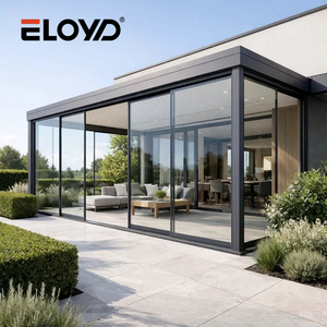 Minimalist Thermal Break Aluminum Panoramic Sliding Door Low-E Glass