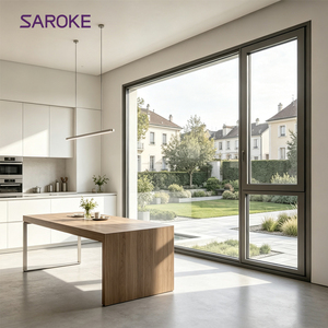 Tilt Turn Ce Certified Thermal Break Aluminum Casement windows with Opening Side