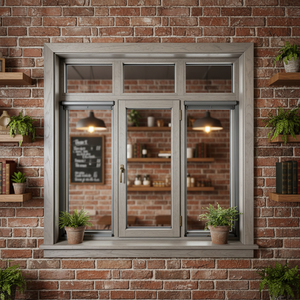 Double Glazed Single Hung Soundproof Aluminum Clad Wood Windows