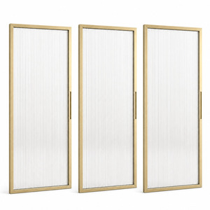 Custom-made Minimalist Waterproof Tempered Glass Hinged Door