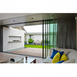 Large Aluminum Sliding Door Narrow Slim Double Triple Glass