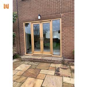Custom Exterior Front Entry Aluminum Wood French Doors