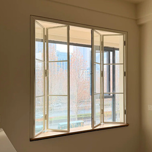 Customized Aluminum Alloy Folding Window Doors Stainless Steel Modern Design Soundproof UV Protection
