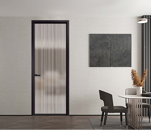 High Quality Modern Control Gate Kitchen Swinging Aluminum Alloy Glass Waterproof Interior Sliding Doors