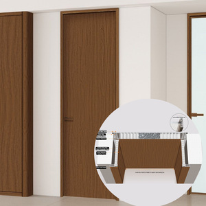 Modern Slim Edge Full Aluminum Bedroom Door