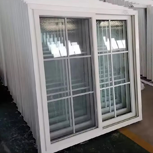 OUNA Modern Double Glazed Aluminum Slided Windows Screen Glass Soundproof Hurricane Proof Sliding Window For Villas