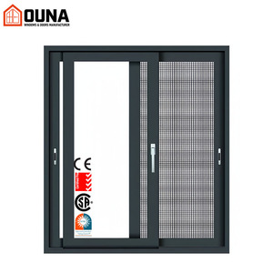 OUNA Aluminium Sliding Windows Hurricane Impact Proof Double Glazed