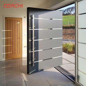 Exterior Residential Aluminum Security Doors Hurricane Impact Heat Insulated