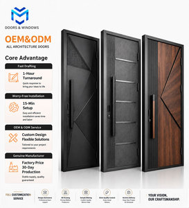 Metal Security Housing Exterior Luxury Villa Front Entrance Cast Aluminum Modern Custom Anti-theft Manual Finished Bathroom Door