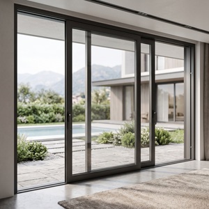 Balcony Noise Control Sliding Doors Soundproof Double Glazed