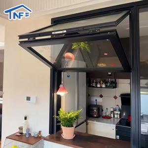 Modern Home Aluminium Tempered Glass Bi-Folding Windows Horizontal Local Window