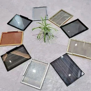 Factory Hot Sale Aluminum Glass Cabinet Door Black Glass Kitchen Cabinet Doors With Brand New High Quality Kitchen Cabinet Doors
