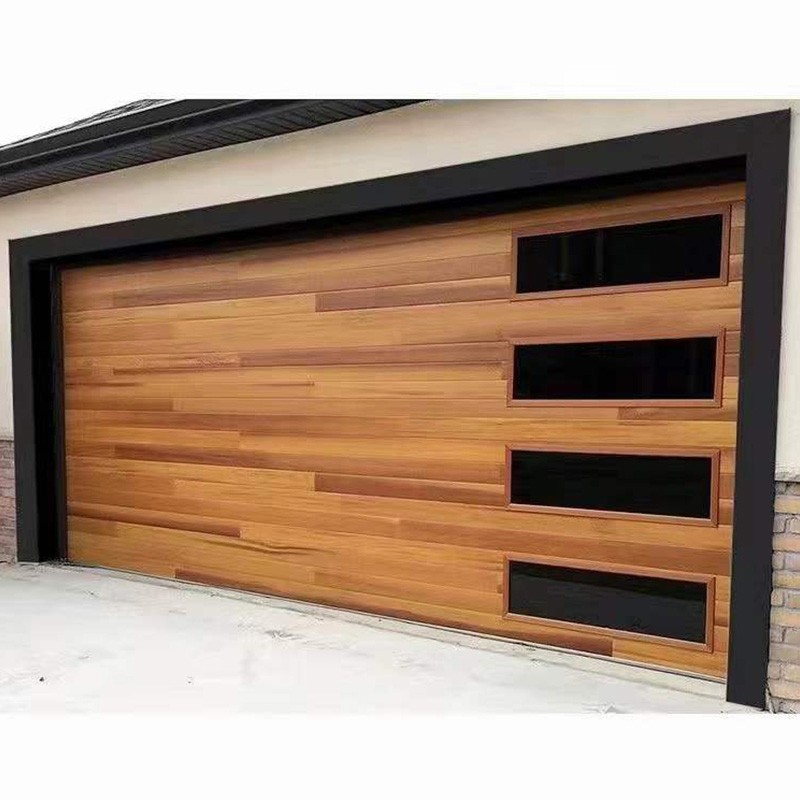 Insulated galvanized steel overhead garage door