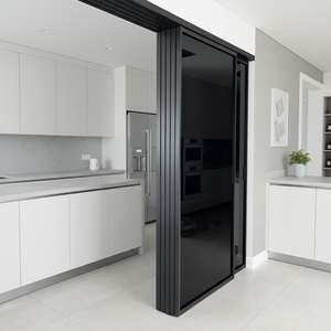 Perfect System Sliding Door Without Floor Track, Free Sliding, Freeing Up Space