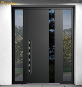Foshan Factory Direct Sale Black Aluminum Door Private Residential