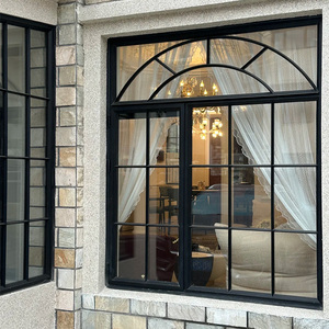 High Quality Low Price Customizable Window Frames Designs French Windows Aluminum Bar For Window And Door