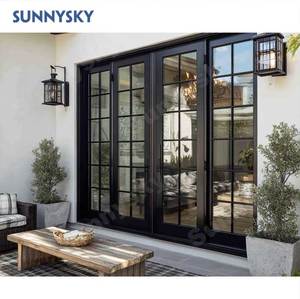 Sunnysky Commercial Exterior Double Glazed French Swing Door