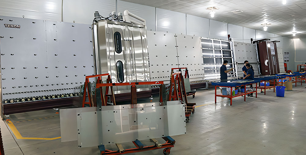 Fully automatic warm-edge insulating glass production line