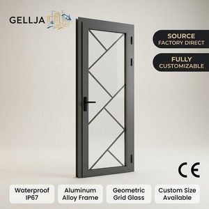 GELLJA Waterproof Aluminum Interior Door Thermal Break CE