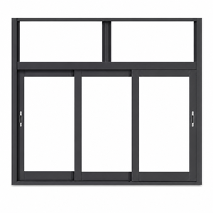 Custom Modern Horizontal Windows Dark Charcoal