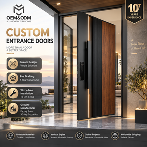 Pivot Door Modern Cast Aluminium CE Marked