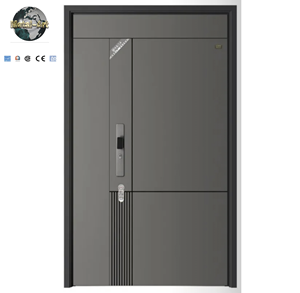 Modern Minimalist Security Entry Door Anti-Theft Aluminum Alloy Construction