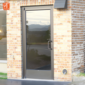 Factory Customized Aluminum Commercial Door Double Glazing