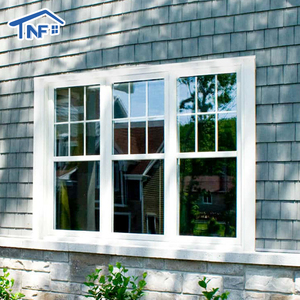 NF Factory Great Design Team Service Vertical Sliding Double Glazed Aluminum Guillotine Window for Exterior Kitchen Use
