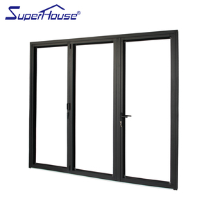 Aluminum Glass Folding Patio Exterior Double Bifold Doors