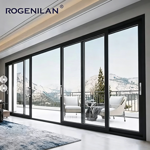 Commercial Heavy Duty Double Glass Sliding Door