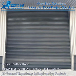 Wholesale Price Industrial Warehouse Security Store Front Door Electric Roller Shutter Doors Insulation Roll up Garage Door