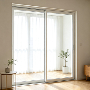 Slim Frame Tempered Safety Aluminum Glass Sliding Door