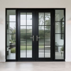 LEDOW California Design Double Swing French Patio Door Modern Aluminum Alloy Anti-Theft Security For Villas & Gyms