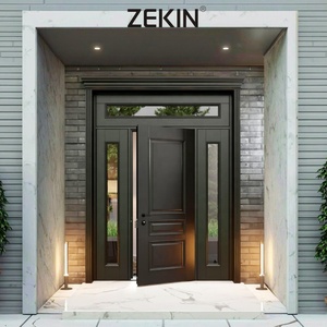 Black Aluminum Luxury Front Entry Door