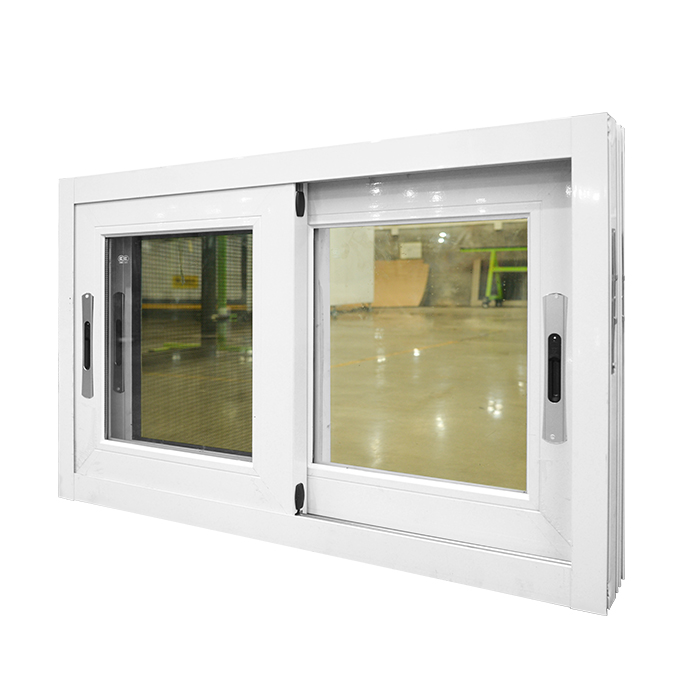 3 Track White Domal Aluminium Sliding Window
