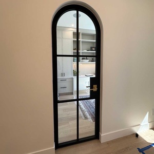Interior Arched Top Steel Glass Doors