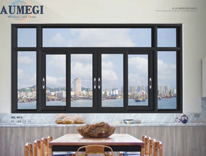 Aumegi Heavy Duty Aluminum Sliding Windows Iron Grill Slide Window